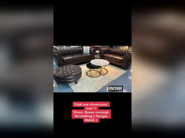 Room Concept Furnishing TikTok chesterfield sofa set