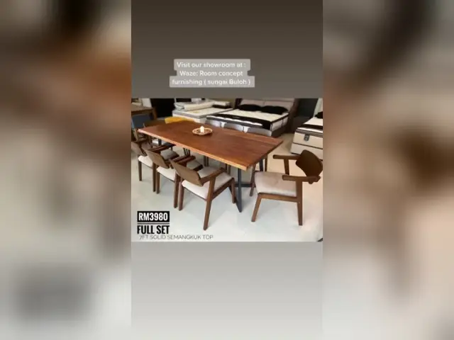 Room Concept Furnishing TikTok solid wood dining set