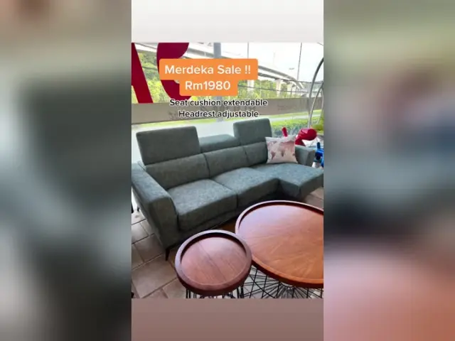 Room Concept Furnishing TikTok grey adjustable sofa