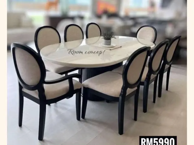 Room Concept Furnishing TikTok six-seat dining set