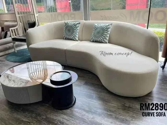 Room Concept Furnishing TikTok curved lounge sofa