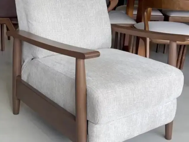 Room Concept Furnishing TikTok wooden arm dining chair