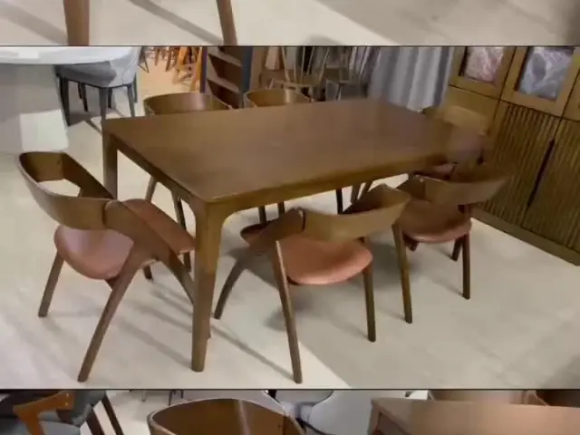 Room Concept Furnishing TikTok dining set with curved chairs